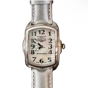 Invicta Baby Lupah Special Edition Leather Band Mother of Pearl Face